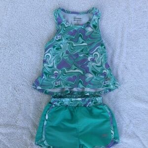 Sketchers Active 2 Piece Set, Jog Shorts and Tank Top, Size 2T